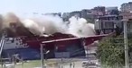 Airbus A340 in Flammen: Gut sieht es nicht aus.