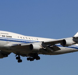 Boeing 747 von Air China: Dürfte nur noch in Los Angeles oder New York landen, wenn sie Russland zuvor nicht überflog.