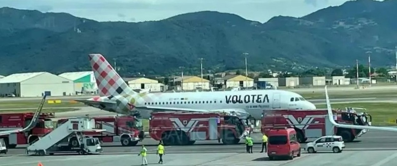 Der Airbus A319 von Volotea: Tragischer Unfall.