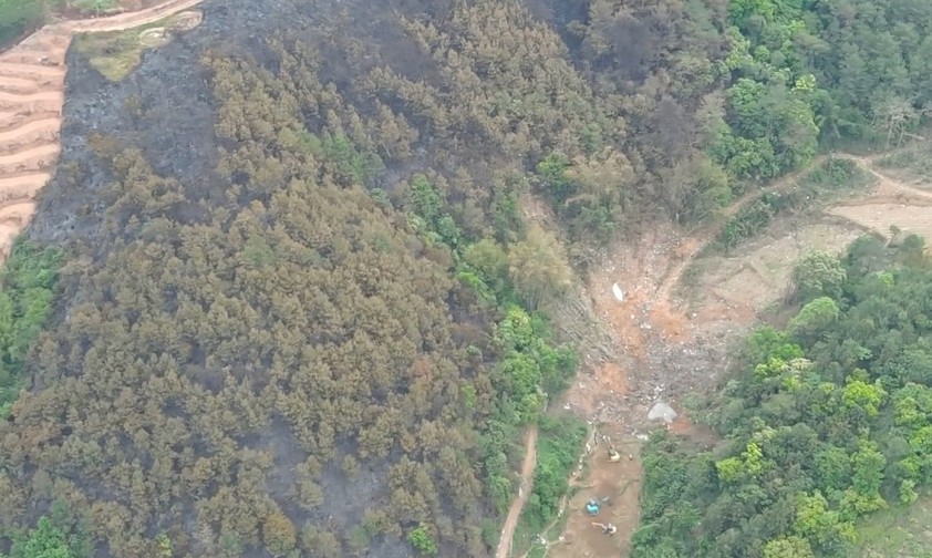Absturzstelle: Hier prallte der Jet ins Gebirge. 