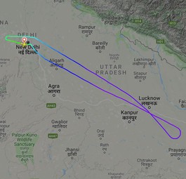 Rundflug: Die Piloten mussten wegen der fehlenden Papiere umkehren.