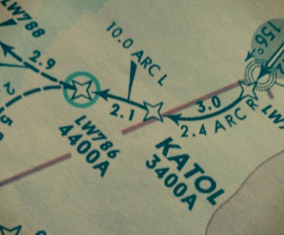 Luftfahrtkarte auf Papier: Navigieren wie früher.
