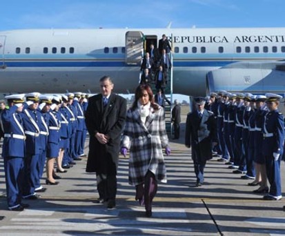 Ex-Präsidentin Cristina Elisabet Fernández de Kirchner vor der Tango 01.