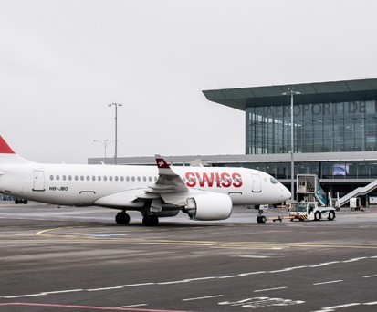 Swiss-Jet am Flughafen Luxemburg (Archivbild): Kerosin nur noch für heute.