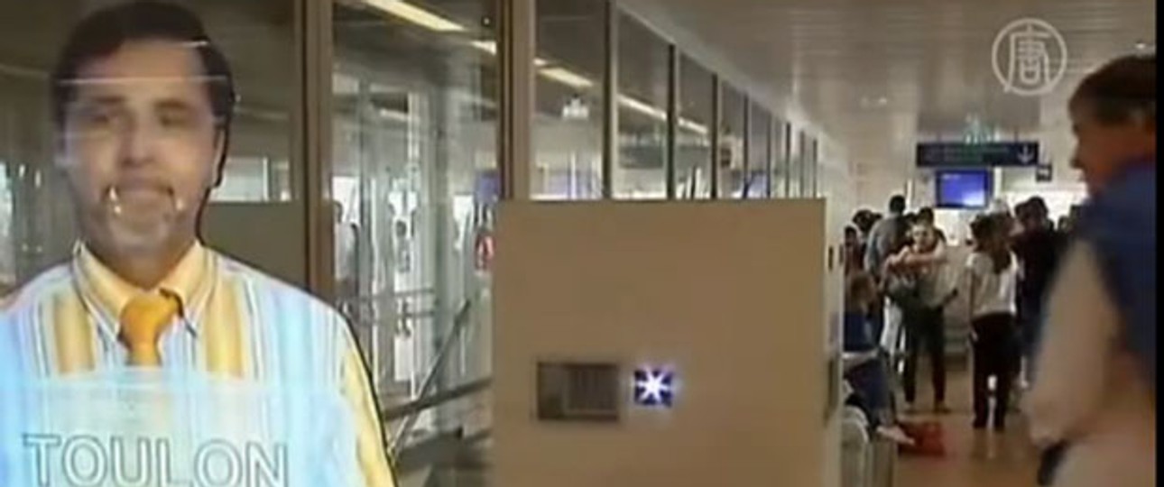 Einer der neuen virtuellen Mitarbeiter am Flughafen Paris-Orly.