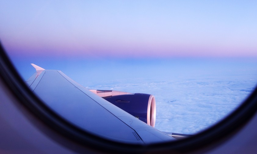 Blick aus dem Fenster eines Airbus A380 von British Airways: Die Fluggäste erlebten eine kleine Odyssee.