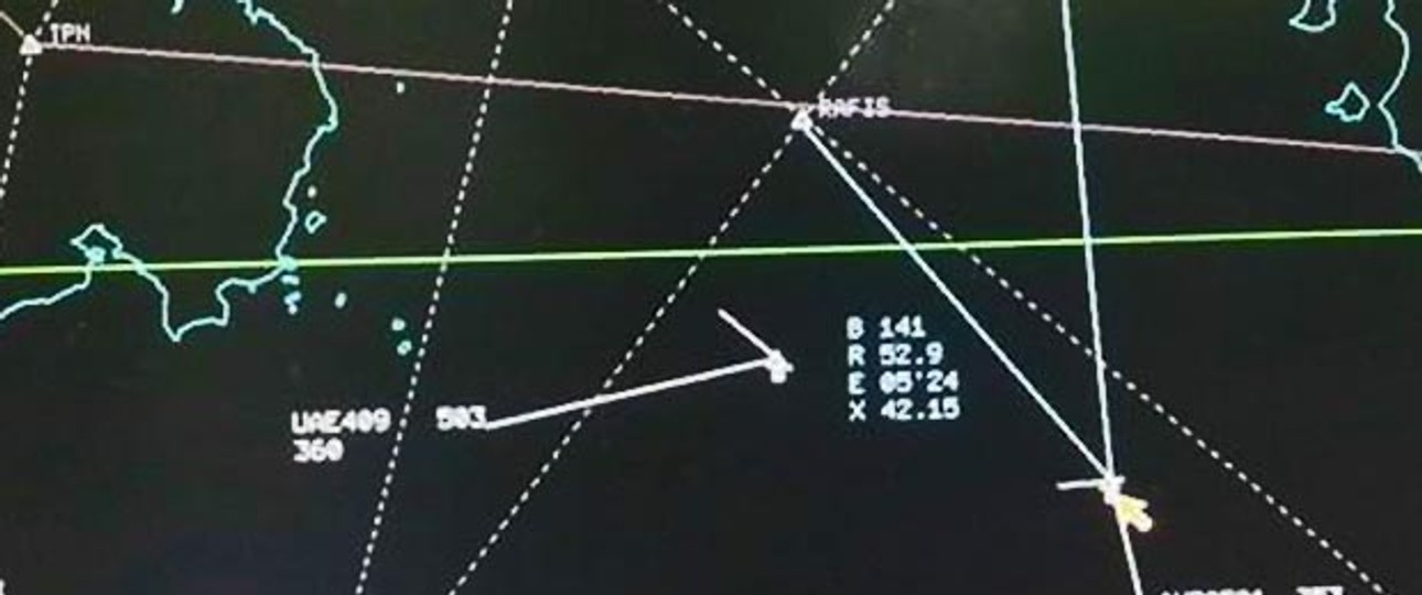 Das angebliche Radarbild: QZ8501 war für seine Höhe langsam unterwegs.