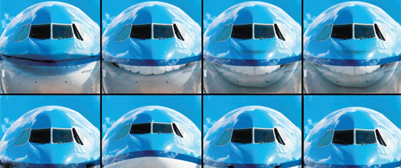 KLM: Die niederländische Airline hats ich eine Verehrerin angelacht.