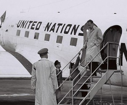 <span class="description en" lang="en">Uno-Generalsekretär</span> Dag Hammarskjöld: Seine Maschine stürzte 1961 unter mysteriösen Umständen in Afrika ab.