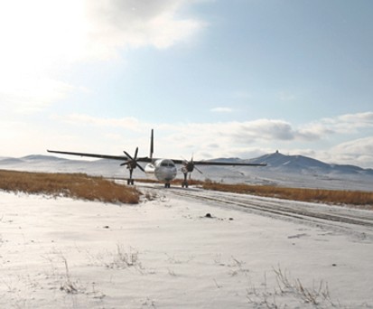 Fokker 50 von Hunnu air im Einsatz: Ehrgeizige Ziele.