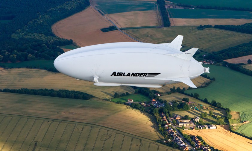 Die Airlander 10 in der Luft.