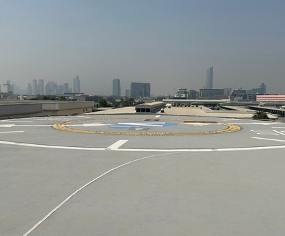 Der erste Vertiport von Dubai: Liegt direkt am Dubai International Airport.