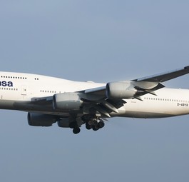 Boeing 747-8 von Lufthansa: Erst der dritte Flug nach Mexiko-City klappte.