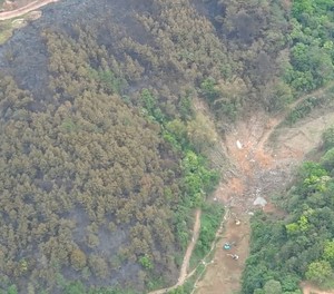 Absturzstelle: Hier prallte der Jet ins Gebirge. 