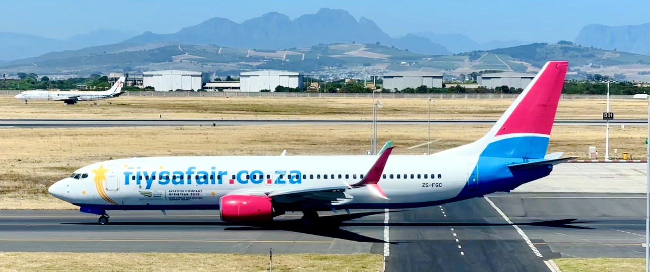 Boeing 737 von Fly Safair: Die Airline hat ein Problem.