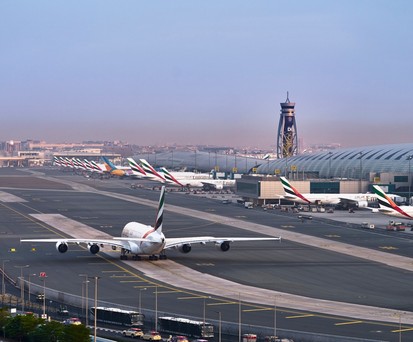 Vorfeld des Dubai International Airports: Hier sollen irgendwann Wohnungen entstehen.