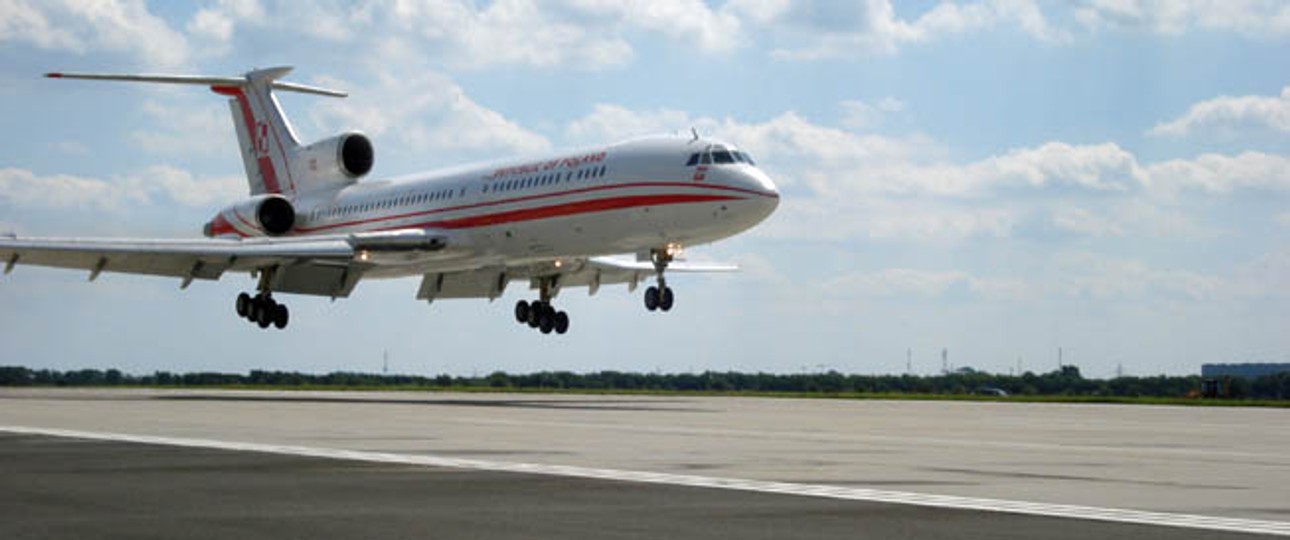 Eine Tu-154 der polnischen Regierung. Noch heute haben viele Staaten das Flugzeug als Präsidentenjet im Einsatz.