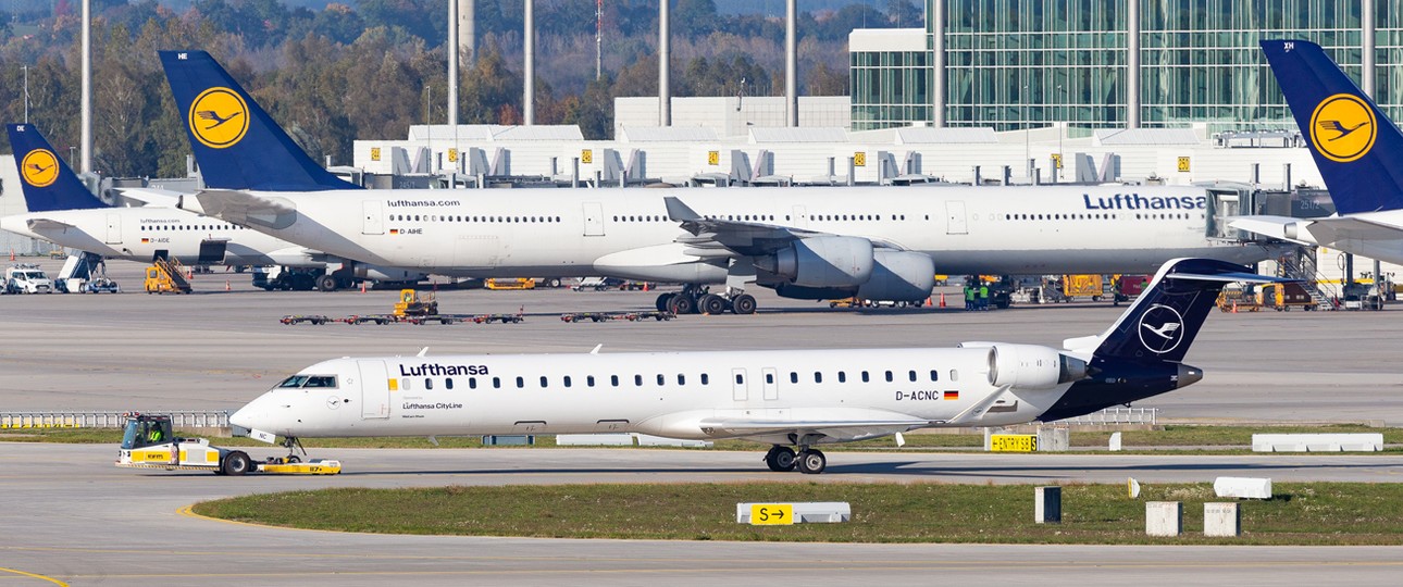 Flugzeuge von Lufthansa in München: Keine Flüge mehr nach Nürnberg.