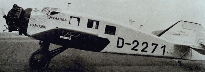 Junkers Ju 46: Ebenfalls ein Postflieger. Doch der Eindecker war auch ein Wasserflugzeug, dass auch für Katapultstarts von Schiffen ausgelegt werden konnte. Fünf Exemplare wurden von 1932 bis 1934 gebaut. Sie flogen bei der Deutschen Luft Hansa, der Vorgängerin der heutigen Lufthansa.