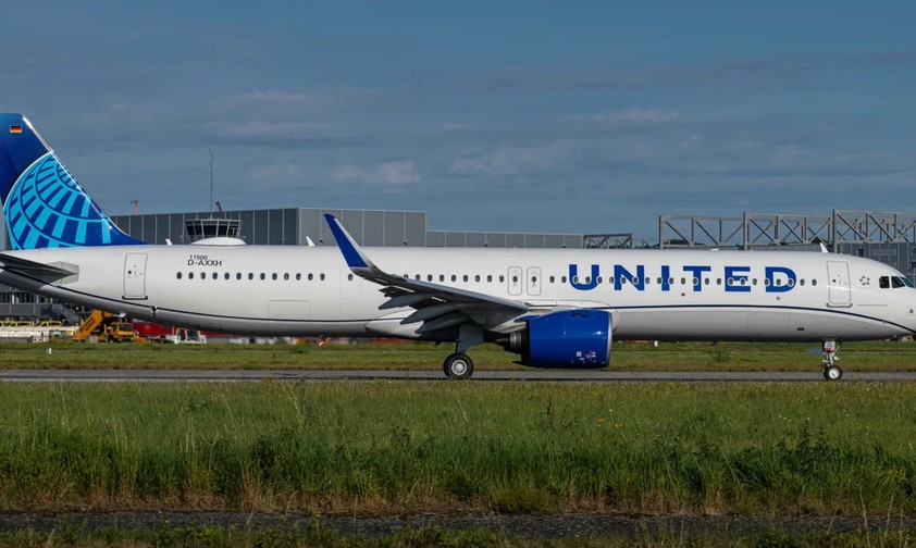 Airbus A321 Neo in United-Farben: Airbus hofft auf eine Chance.
