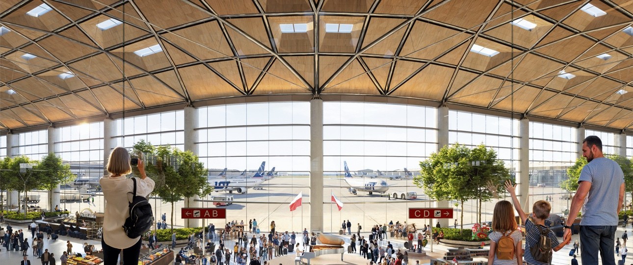 Das Terminal des Port Polska: Platz für vorerst 44 Millionen Passagiere.