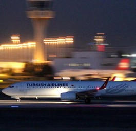 Jet von Turkish Airlines: Ohne kritische Medien unterwegs.