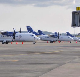 Flieger von Liat: «Hunderte Jobs» vor dem Aus.