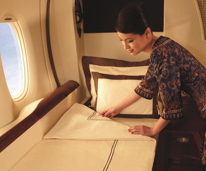 Aktuelle First Class von Singapore Airlines in den Airbus A380: Ein neues Produkt kommt in die Airbus A350 ULR.
