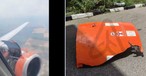 Ein Superjet 100 hat eine Triebwerksabdeckung verloren.