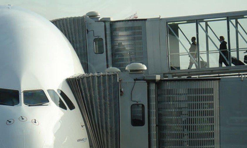 Airbus A380 von Air France: In der oberen Etage hat Air France die Business Class angesiedelt.
