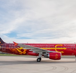 Airbus A320 «Trident» von Brussels Airlines: Diese Woche nur nach Spanien unterwegs. 