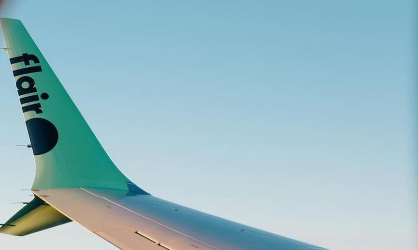 Blick aus einem Flieger von Flair: Eine Boeing 737 Max musste ungeplant landen.