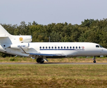 Falcon 7X der belgischen Luftwaffe: Ein Het sorgte jetzt für Probleme.
