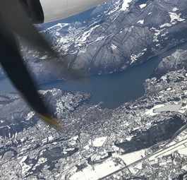 Flughafen Lugano aus der Luft: Swiss wird die Strecke ab Zürich nicht mehr fliegen.