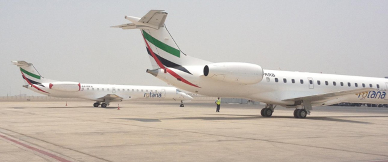 Embraer ERJ145 von Rotana Jet: Neue Routen.