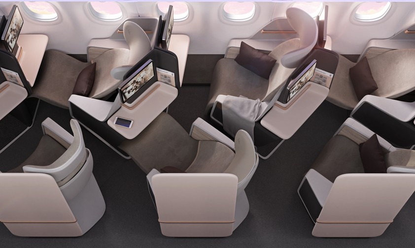 Das Access-Konzept: Factorydesign entwickelte die Business Class für Schmalrumpfflugzeuge.