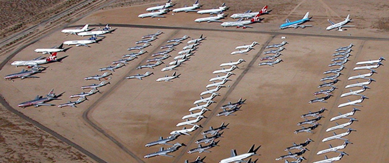 Mojave-Flugzeugfriedhof in Kalifornien: Lieber recyclen, fordern Experten.