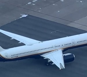 Die Boeing 757 des Justizministeriums der USA nach der Landung in New York: Diktator an Bord.