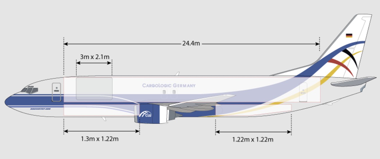 Boeing 737-400 von Cargologic Germany: So sind die Flieger aufgebaut.