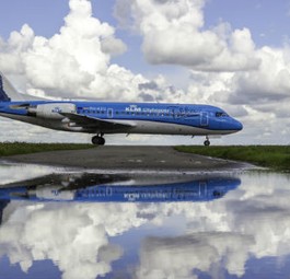 Fokker 70 von KLM: Sogar der König flog die Jets.