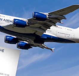 Airbus A380 von British Airways: Startet Ende Oktober wieder Richtung Los Angeles.