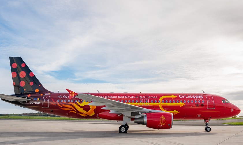 Airbus A320 «Trident» von Brussels Airlines: Diese Woche nur nach Spanien unterwegs. 