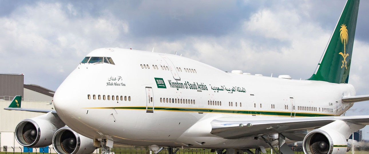 Boeing 747 der saudischen Regierung: Neue Lackierung.