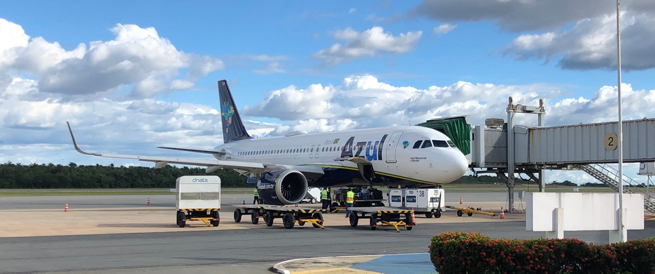 Airbus A320 Neo von Azul am Flughafen São Luis: Die Konzession wird versteigert.