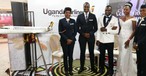 Uganda Airlines auf der Hochzeitsmesse: Modell einer CRJ 900.