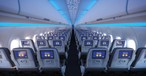 Die neue Kabine von Jetblue: Im A321 LR haben die Passagiere in der Economy Class 32 Zoll Beinfreiheit.