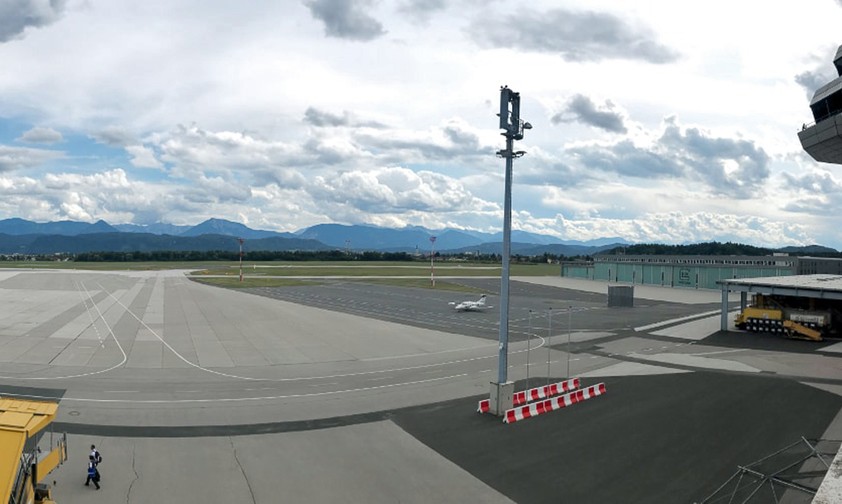 Flughafen Klagenfurt: Ziemlich wenig los.