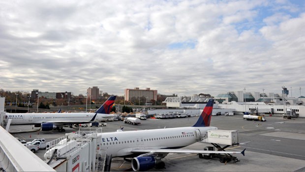 Delta-Flieger am Flughafen La Guardia: Neues Inlands-Drehkreuz.