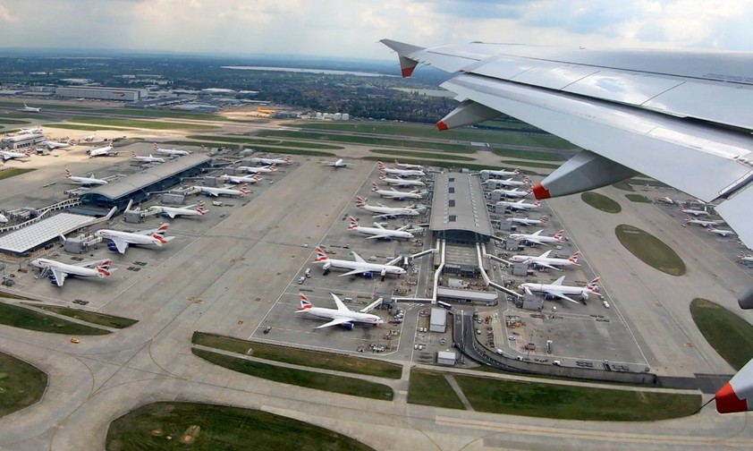 London-Heathrow aus der Luft: Auch hier droht Ungemach.