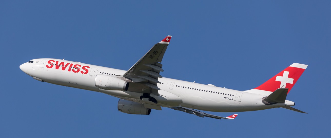 Airbus A330 von Swiss: Passagier benahm sich völlig daneben.